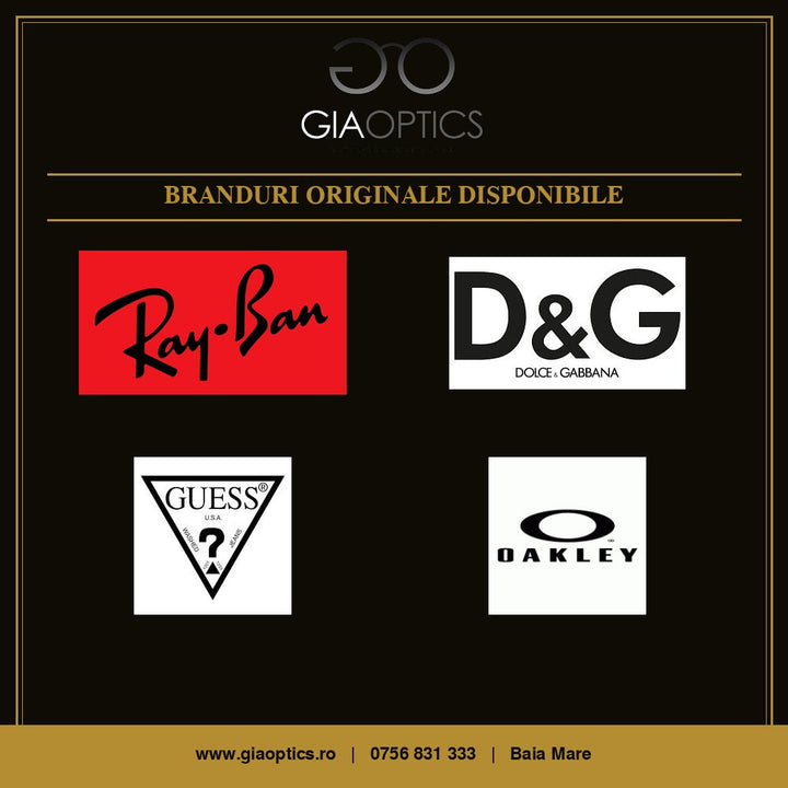 Branduri de Ochelari Originali la GIAOPTICS Baia Mare — Lista Completă 2026